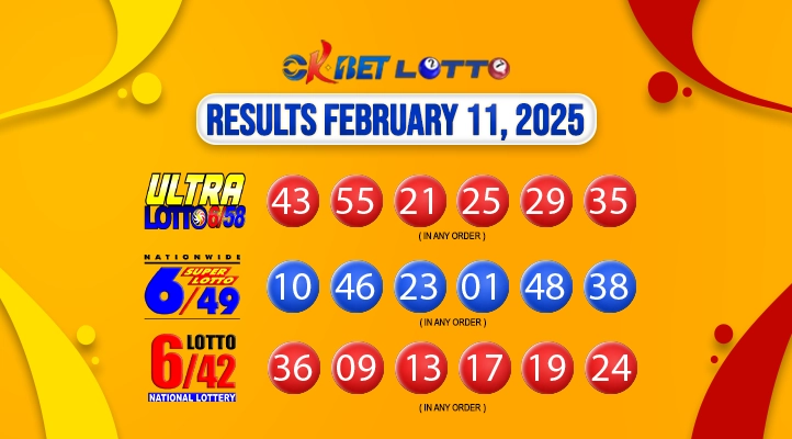 latest pcso lotto draw results for february 11, 2025