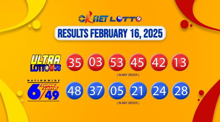 latest pcso lotto draw results for february 16, 2025