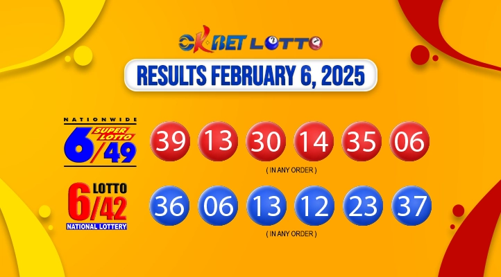 latest pcso lotto draw results for february 6, 2025
