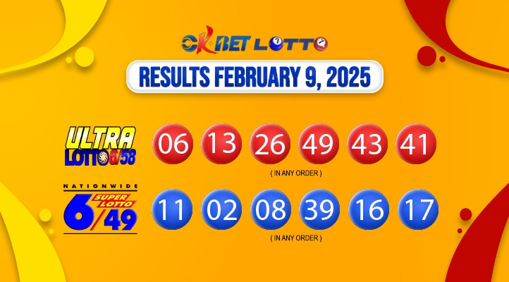 latest pcso lotto draw results for february 9, 2025