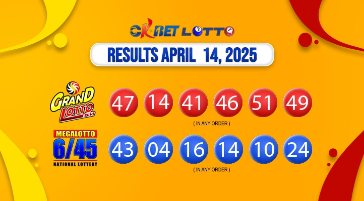 latest pcso results for grand lotto and mega lotto draw for april 13, 2025